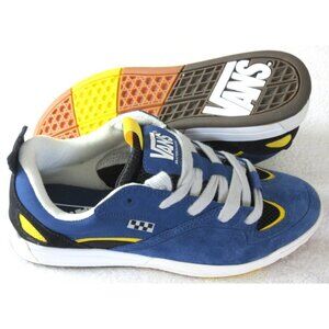 Vans Men's Skate Mixxa Suede Mesh Shoes Navy Blue Grey White Sizes NIB